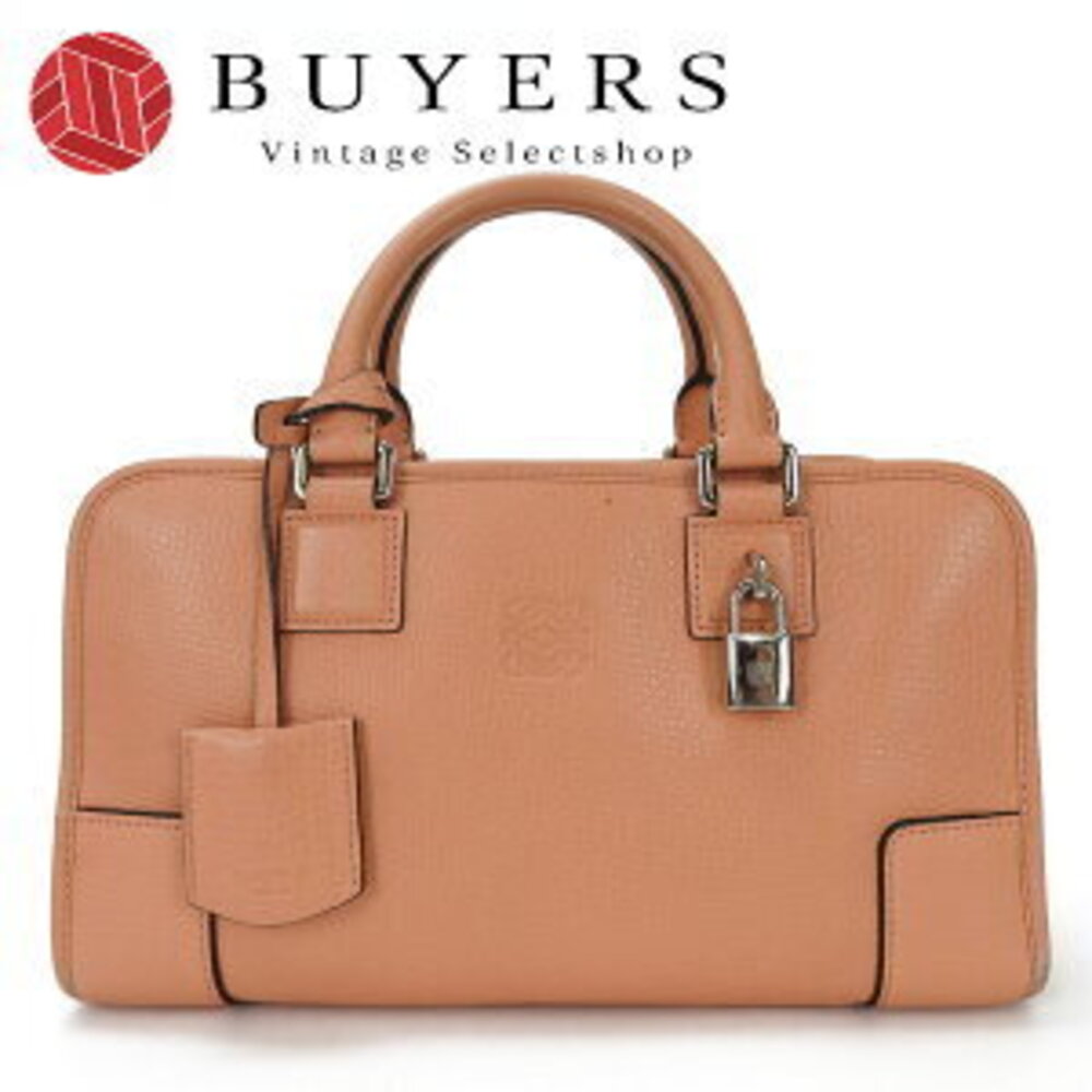 Loewe Amazona Anagram Handbag Salmon Pink Leather LOEWE hand bag